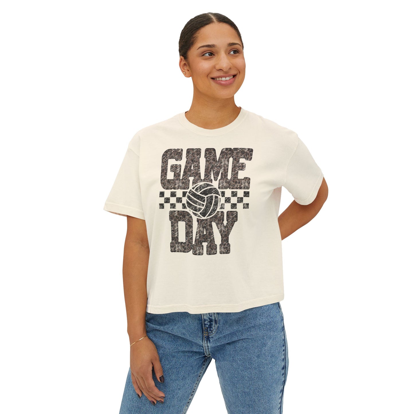 Game Day Volleyball Boxy Tee