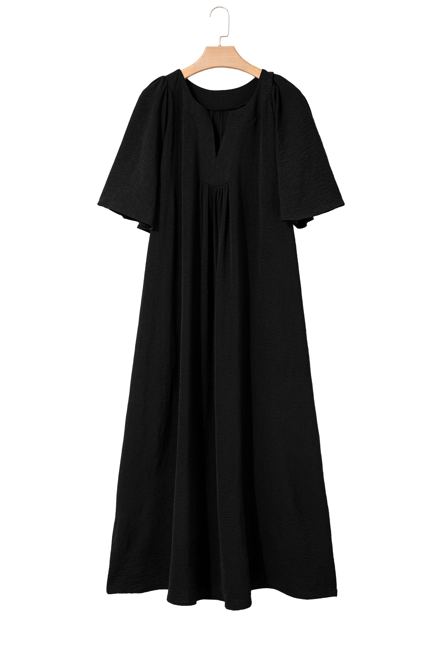 Flowy black maxi dress