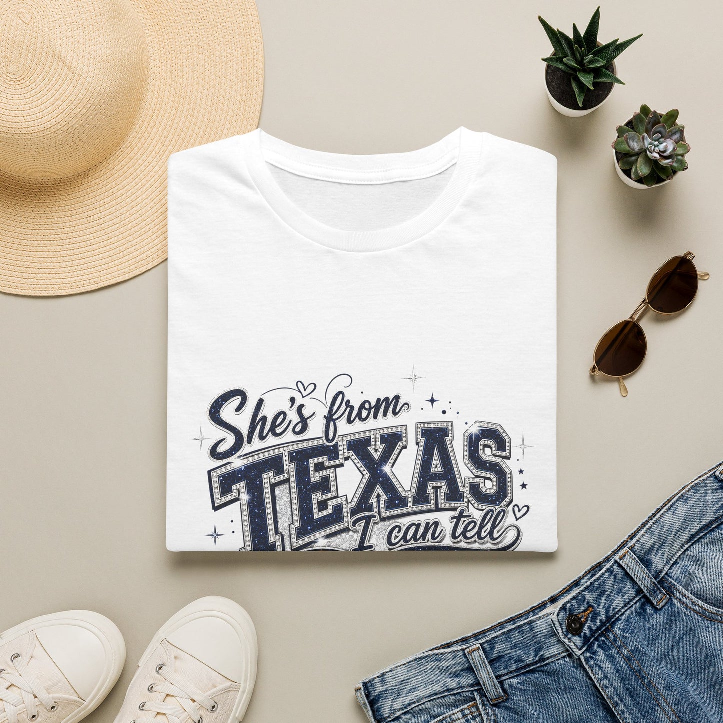 She's From Texas Graphic T-Shirt — Retro State Pride Tee