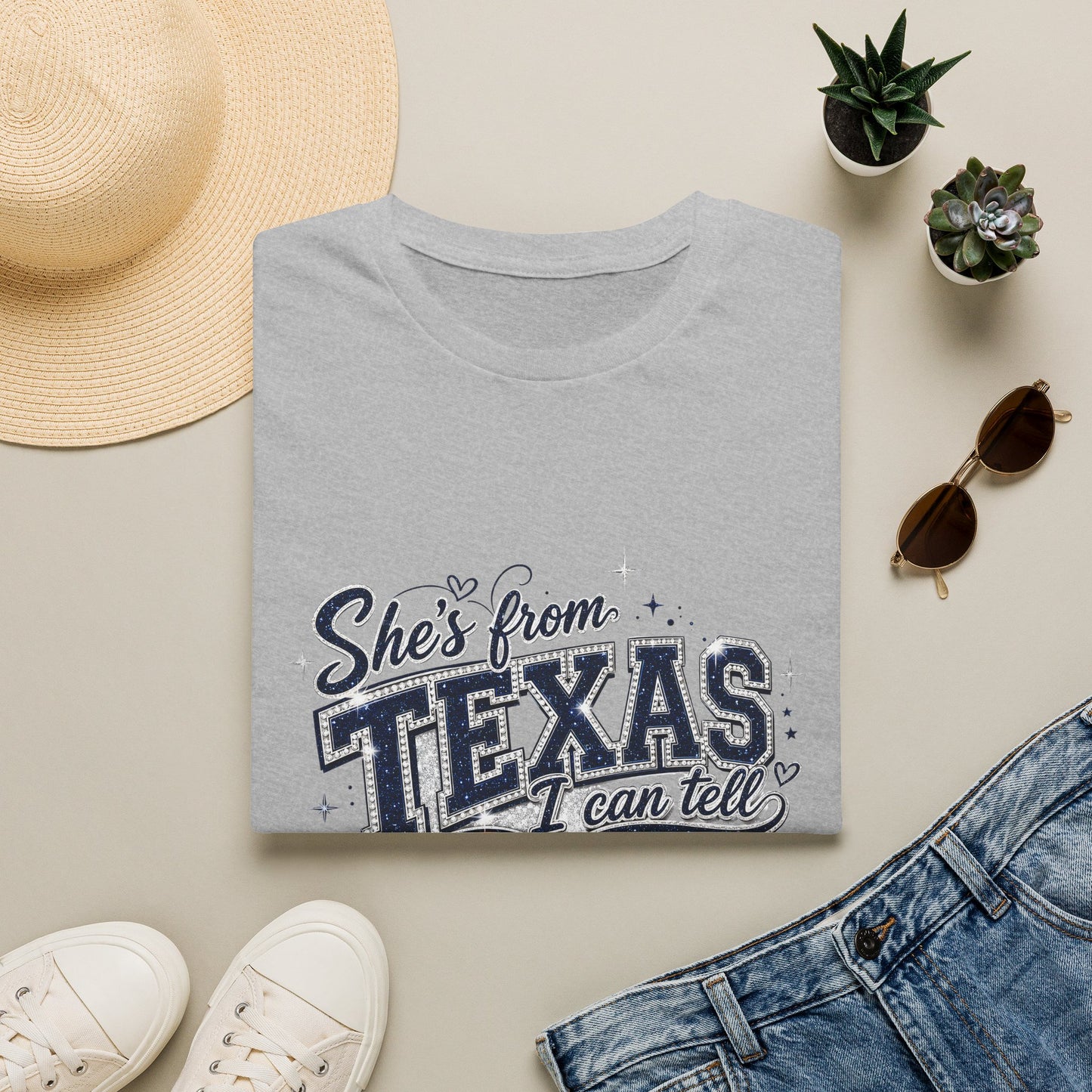 She's From Texas Graphic T-Shirt — Retro State Pride Tee