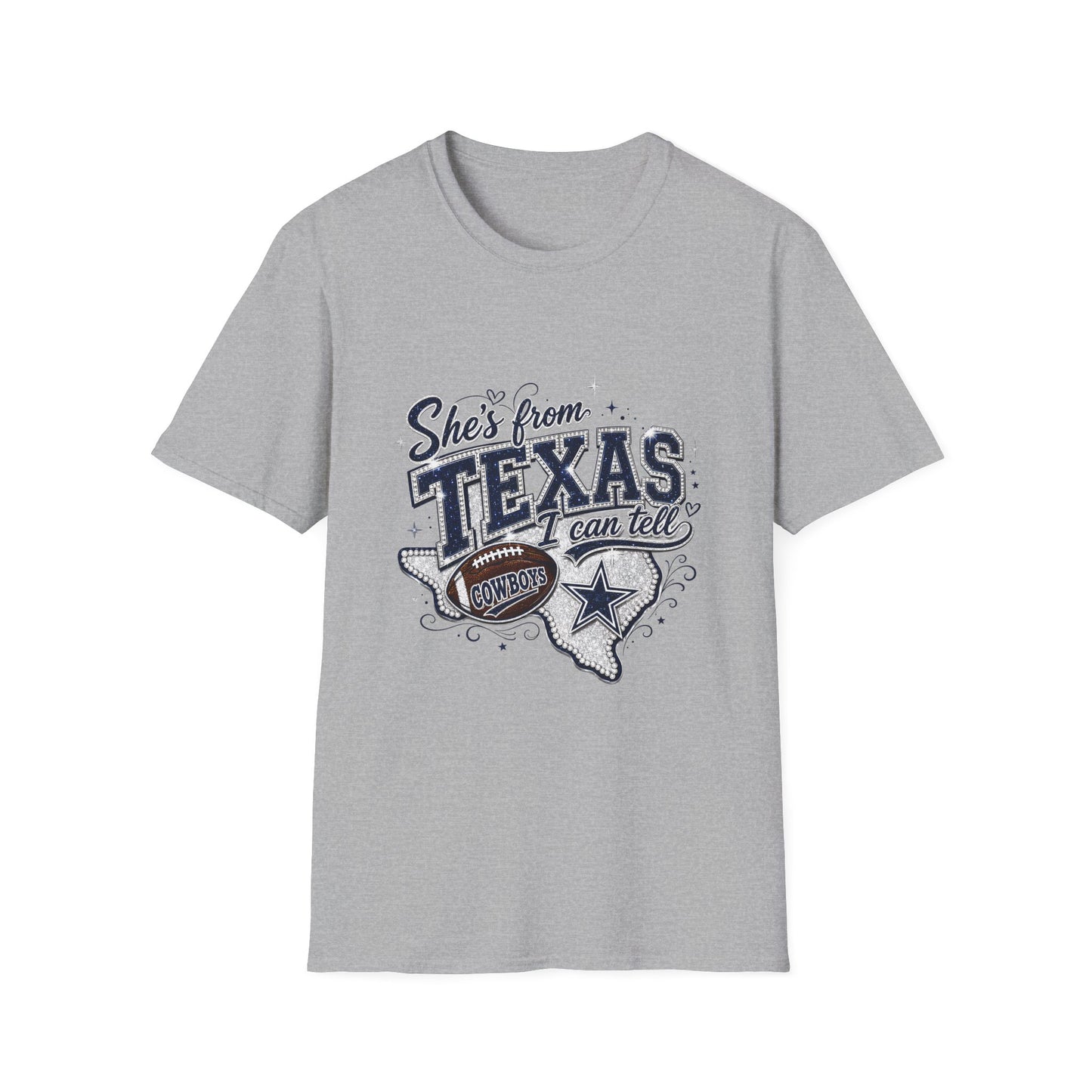 She's From Texas Graphic T-Shirt — Retro State Pride Tee