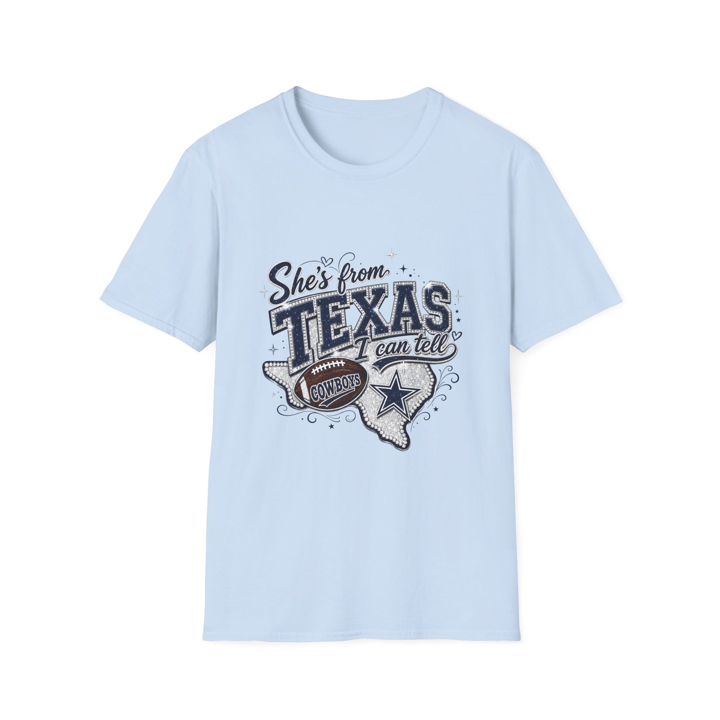 She's From Texas Graphic T-Shirt — Retro State Pride Tee