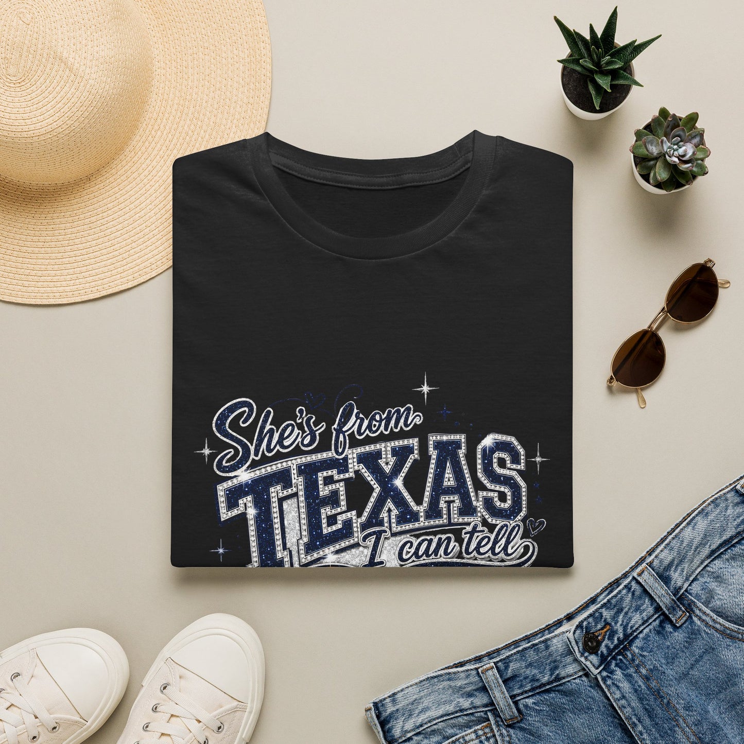 She's From Texas Graphic T-Shirt — Retro State Pride Tee