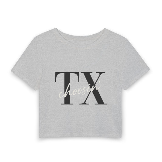 Choosin Texas Cropped Tee