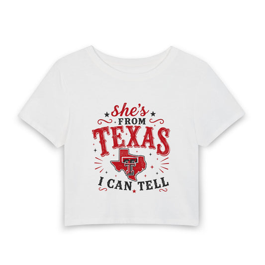 Women's Texas Tech Cropped Tee