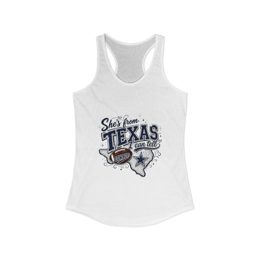 Women's She's From Texas Racerback Tank
