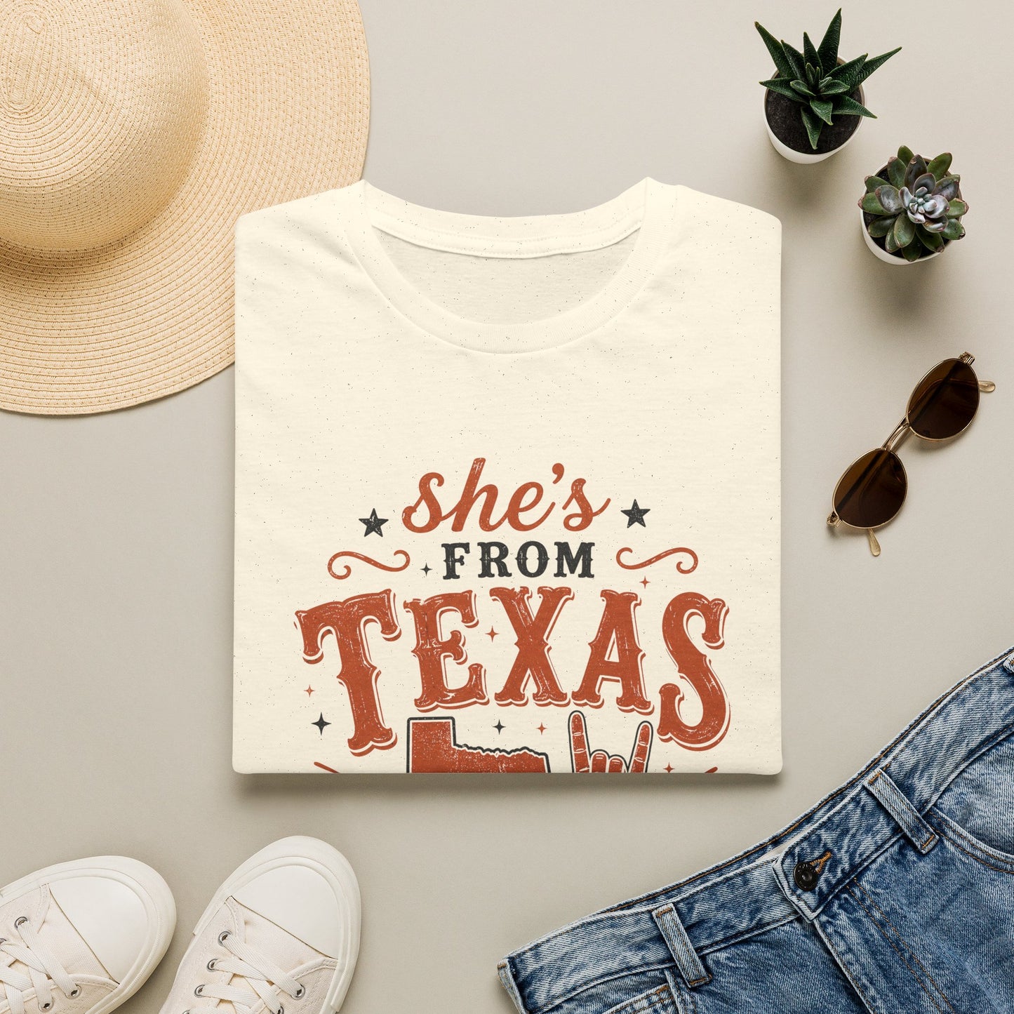 She’s From Texas-Longhorns Tee