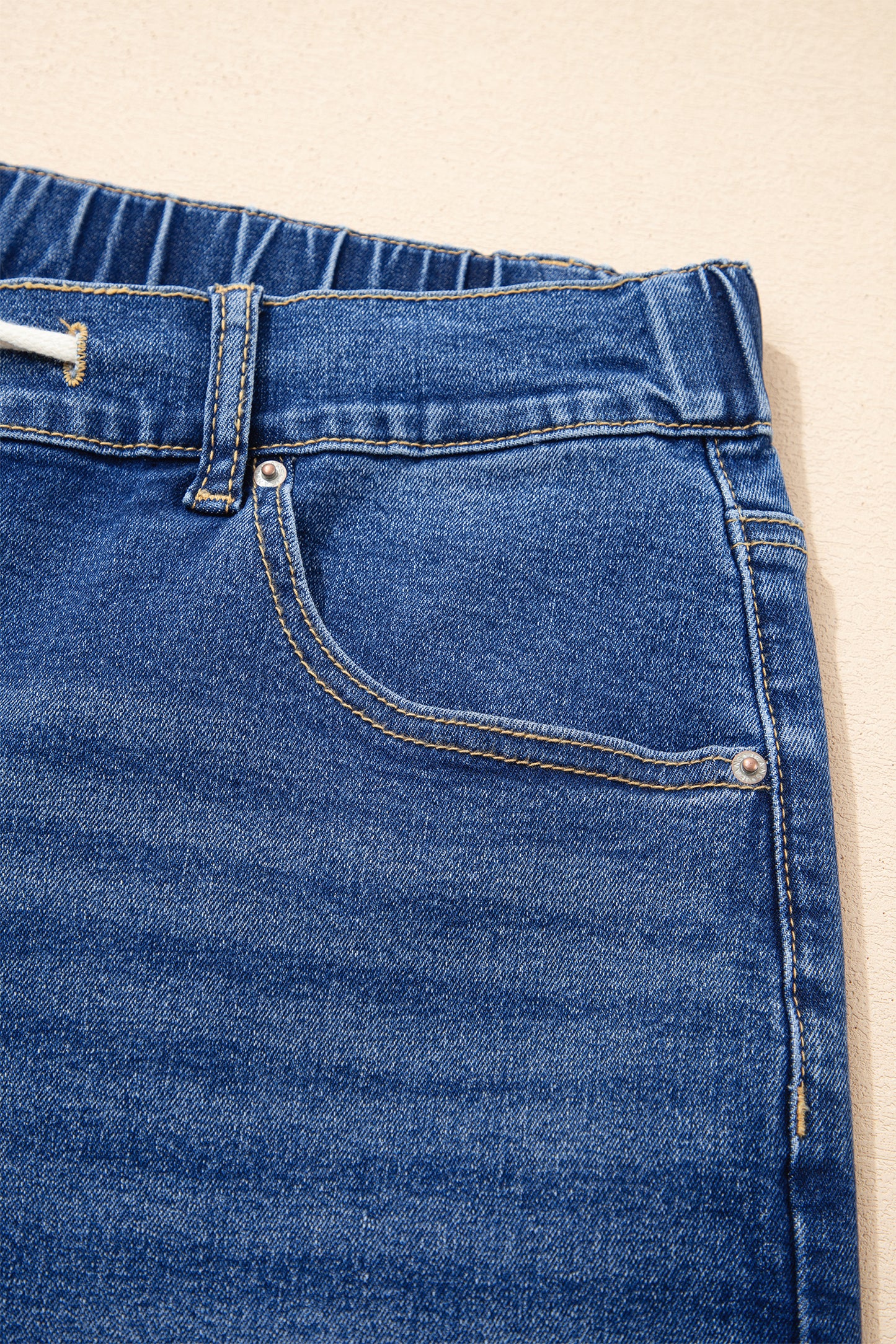 Lace-up Plus Size Jeans
