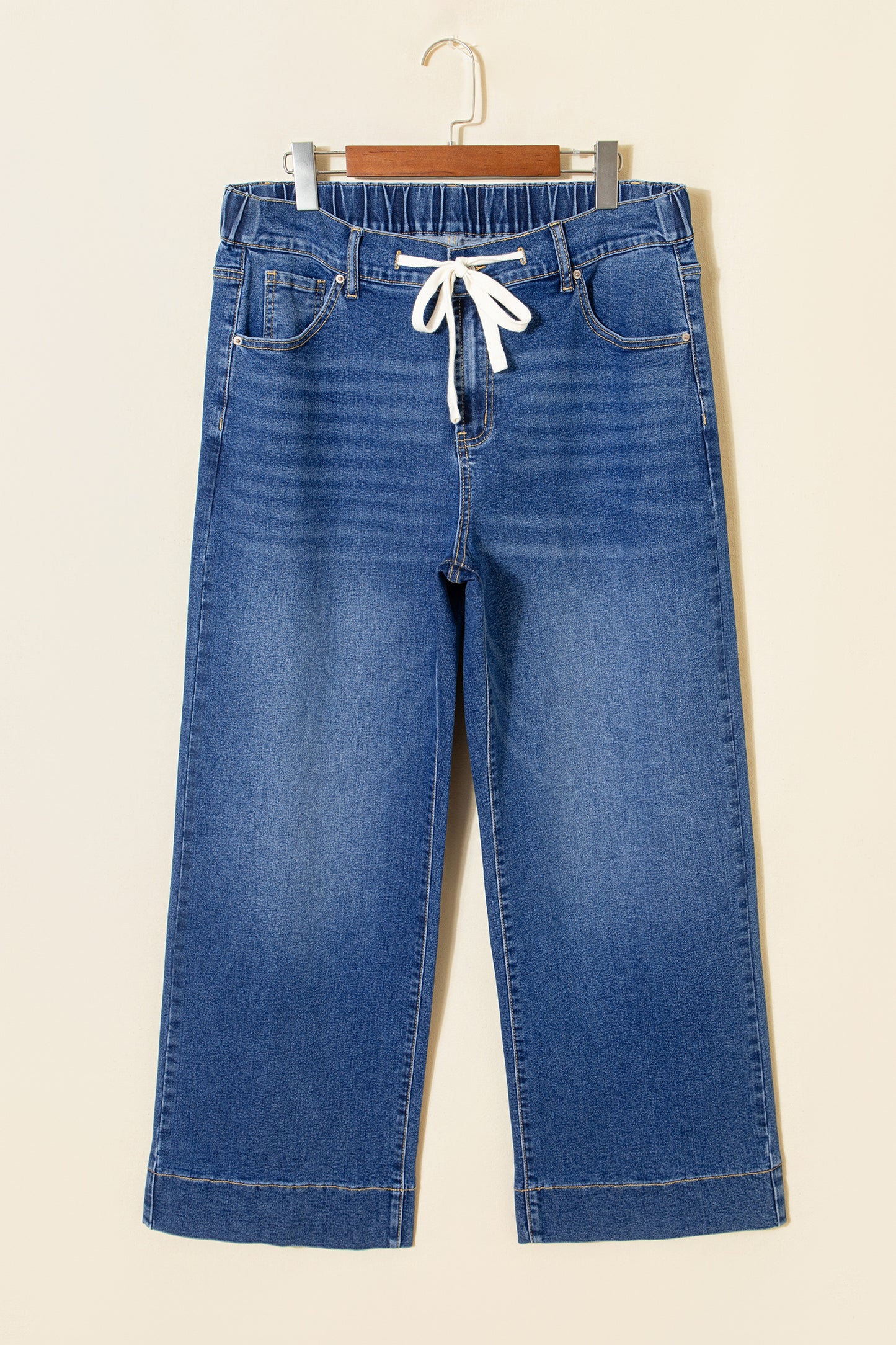 Lace-up Plus Size Jeans