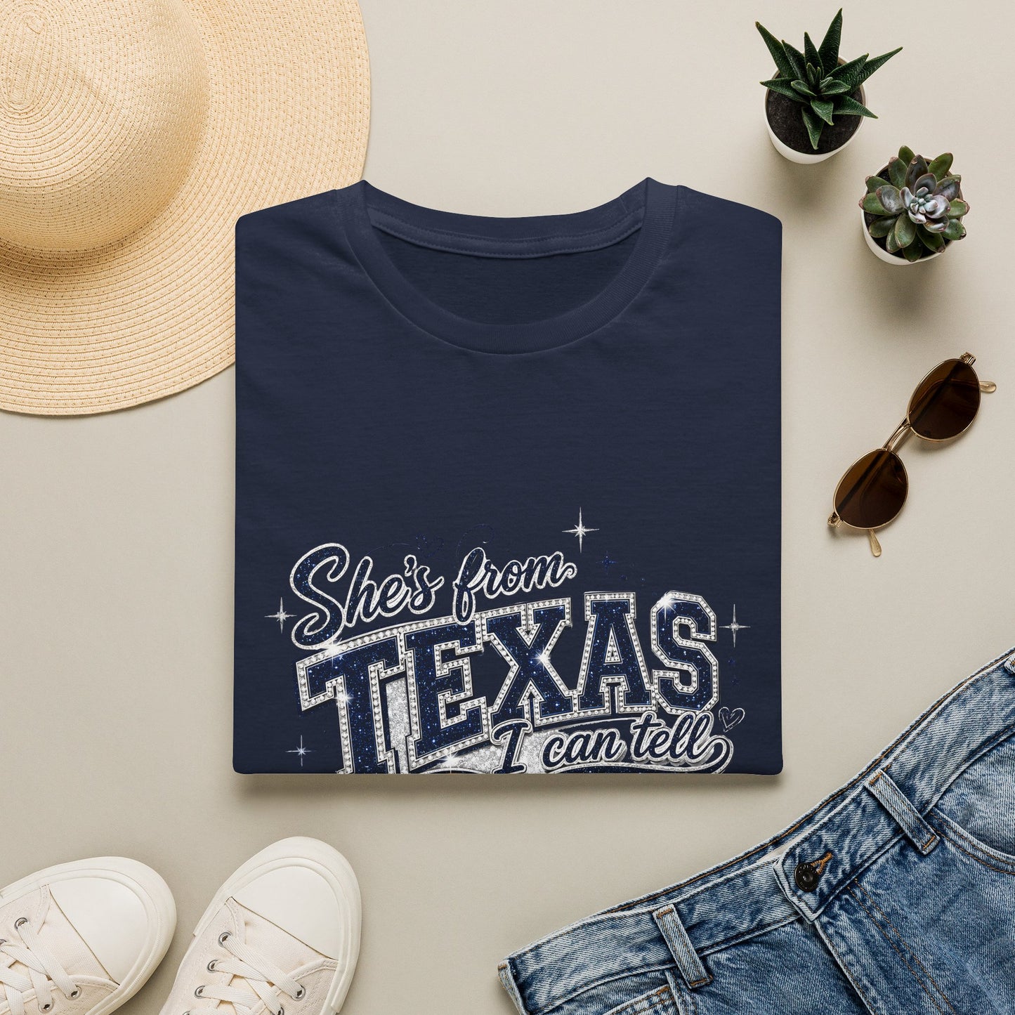She's From Texas Graphic T-Shirt — Retro State Pride Tee