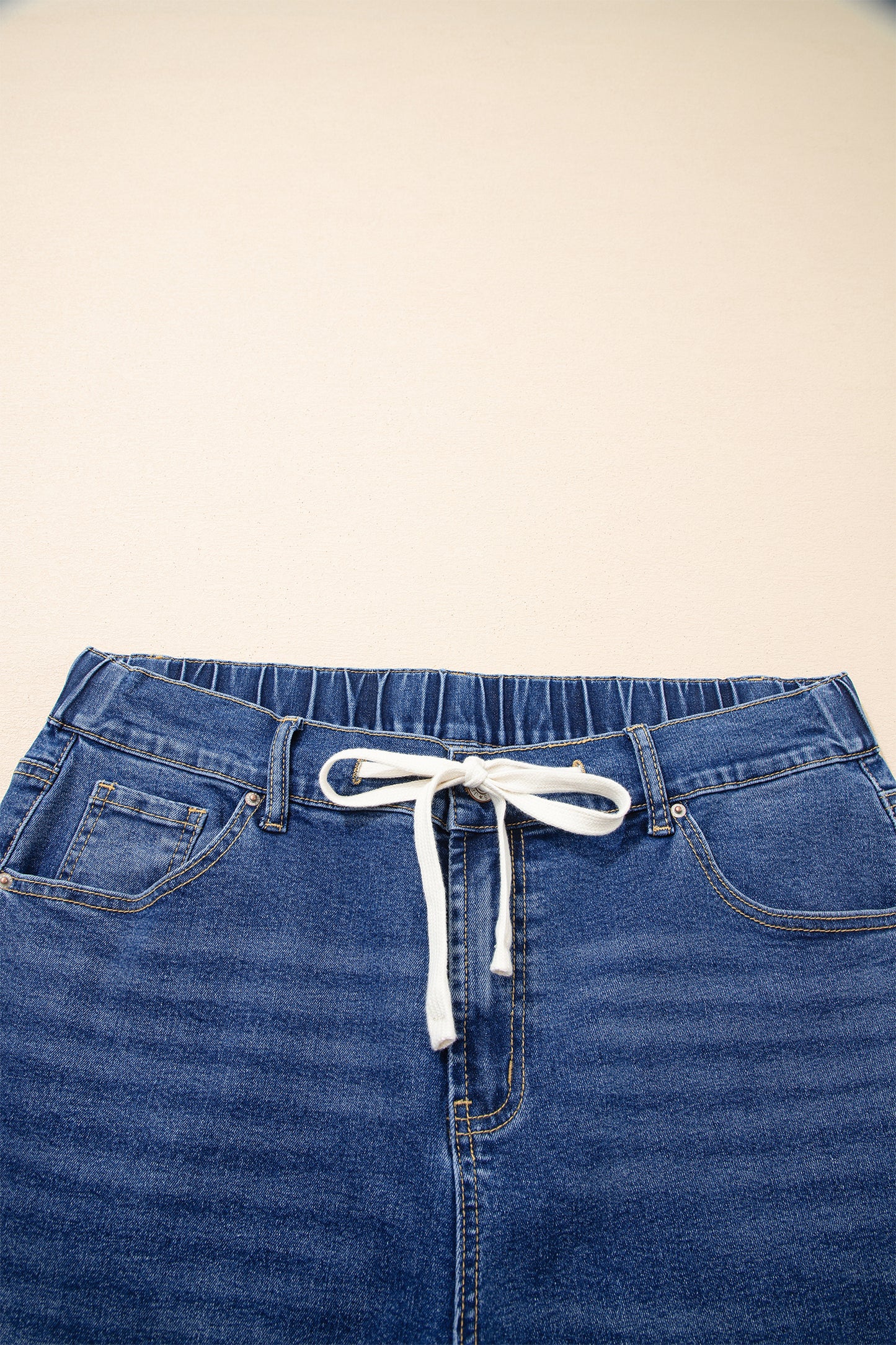 Lace-up Plus Size Jeans