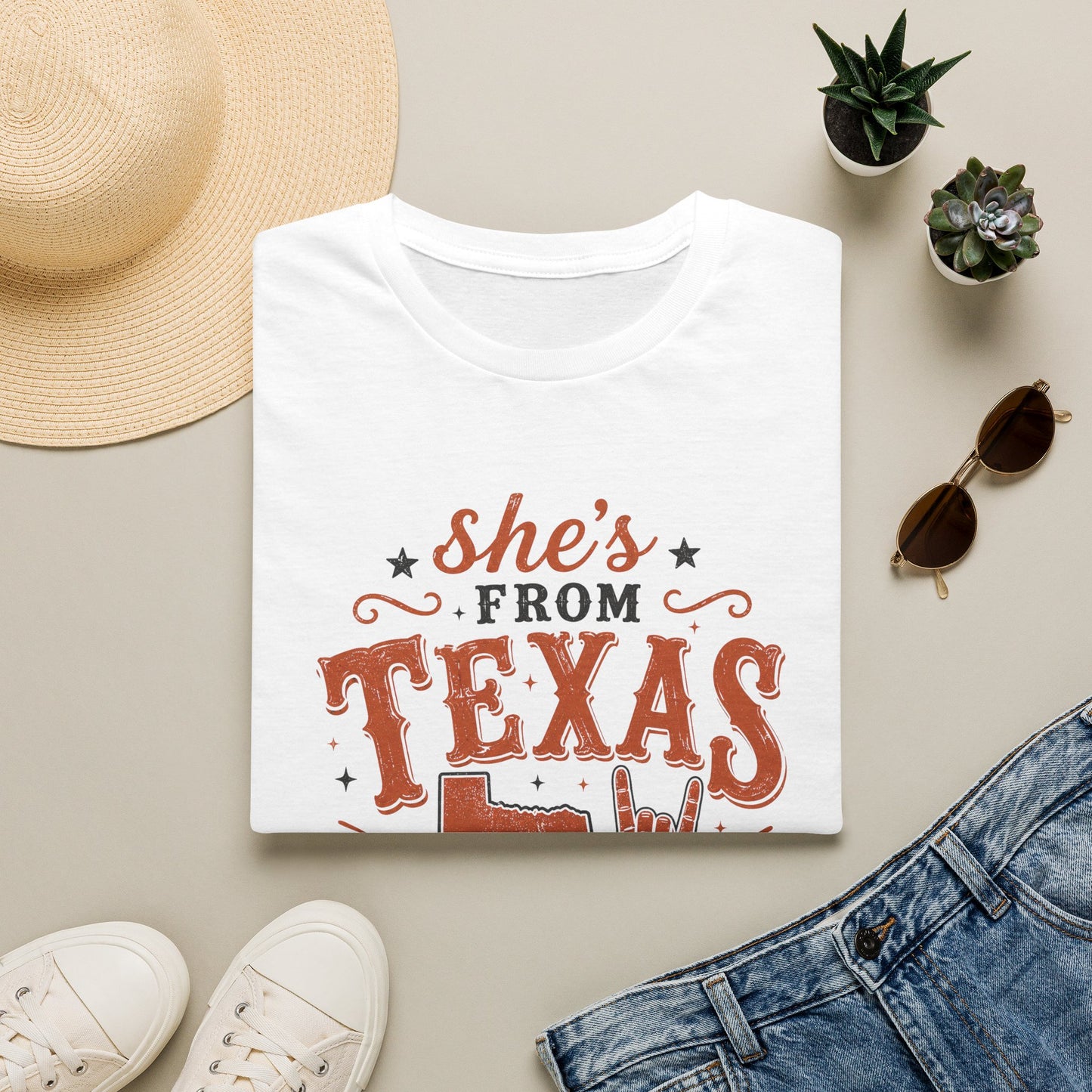 She’s From Texas-Longhorns Tee