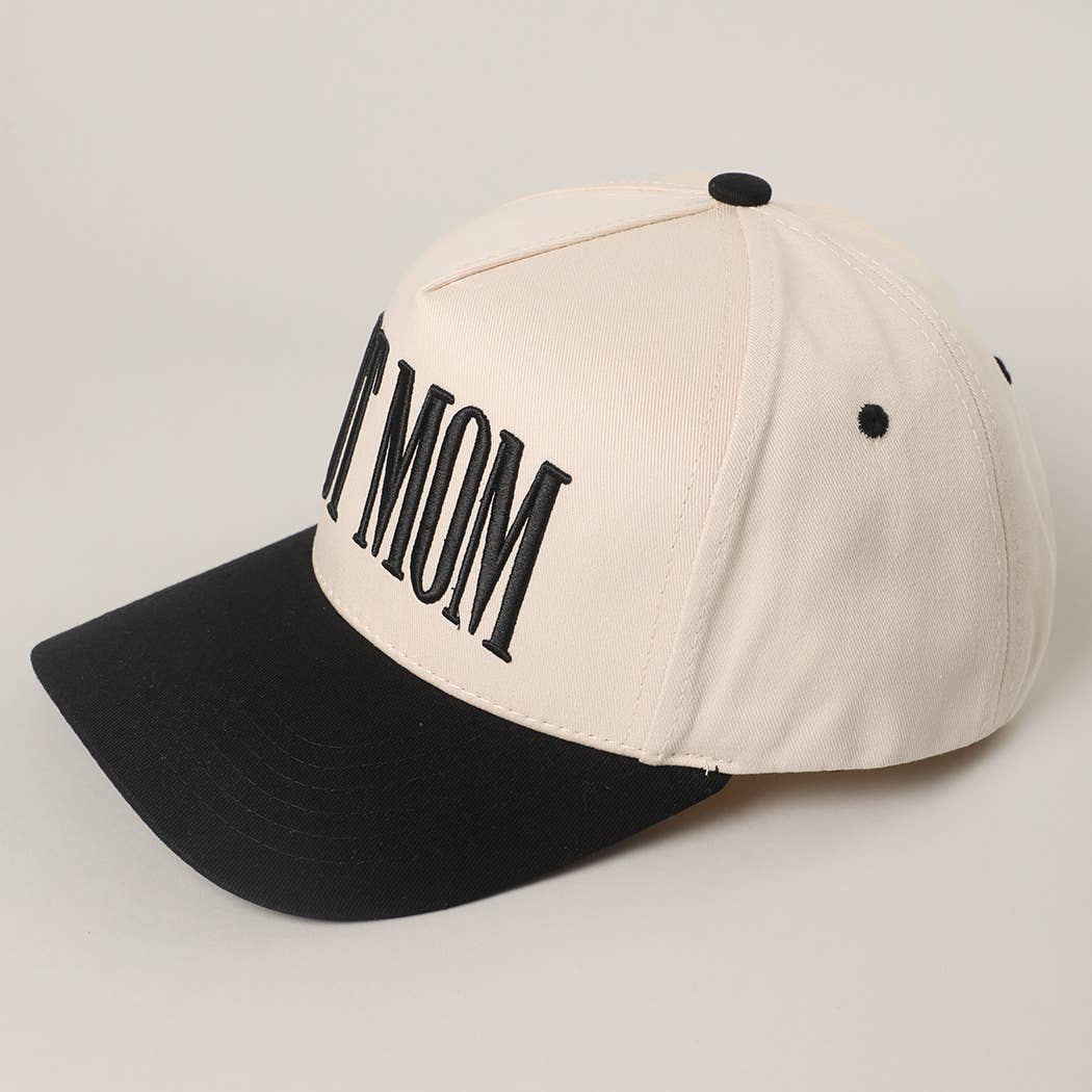 HOT MOM 3D Letter Embroidered Trucker Hat