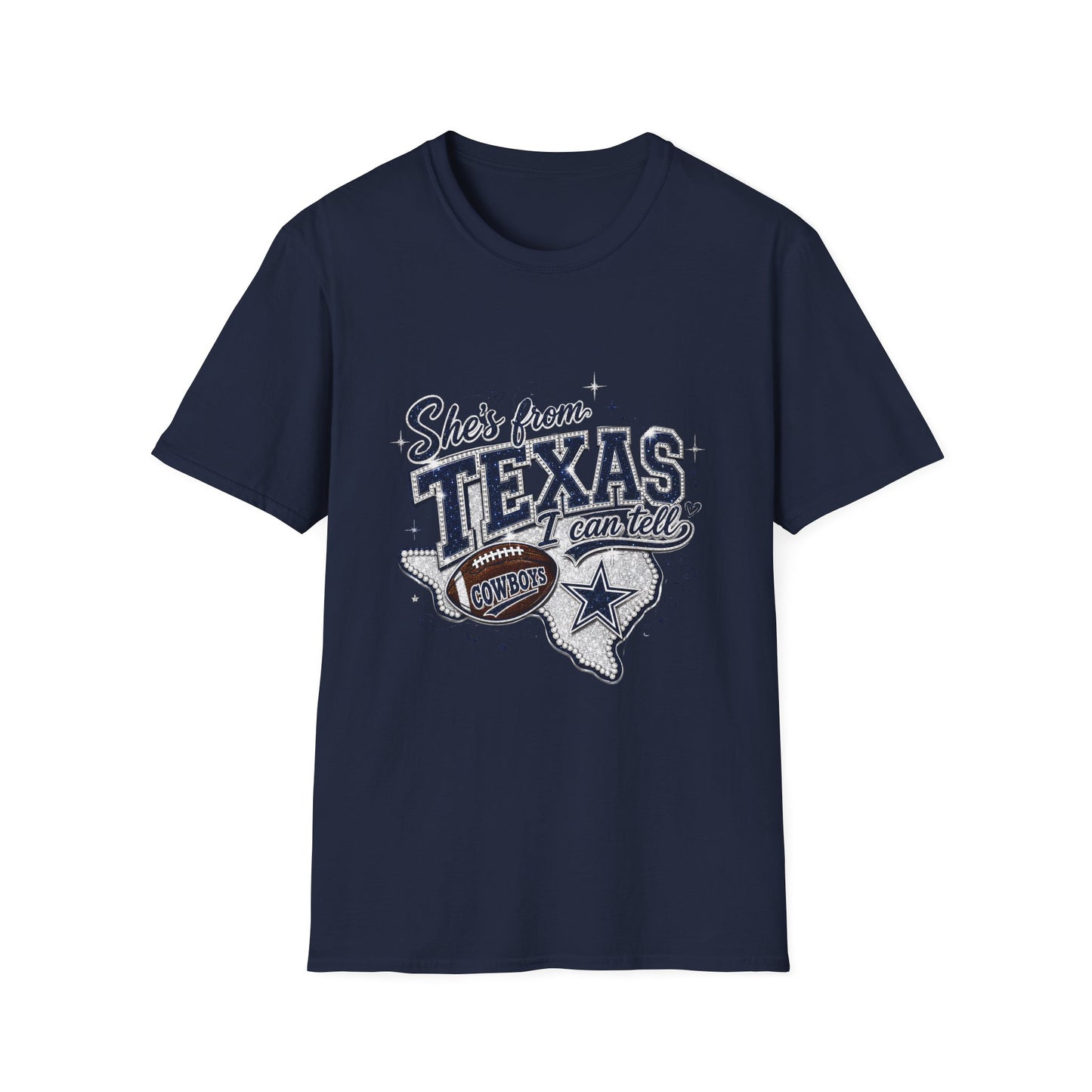 She's From Texas Graphic T-Shirt — Retro State Pride Tee
