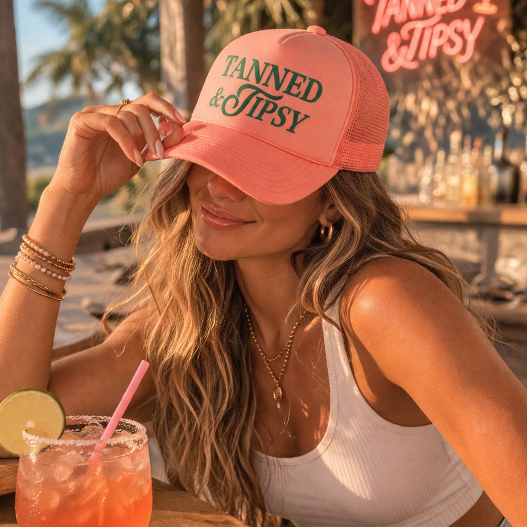 TANNED & TIPSY Foam Trucker Hat
