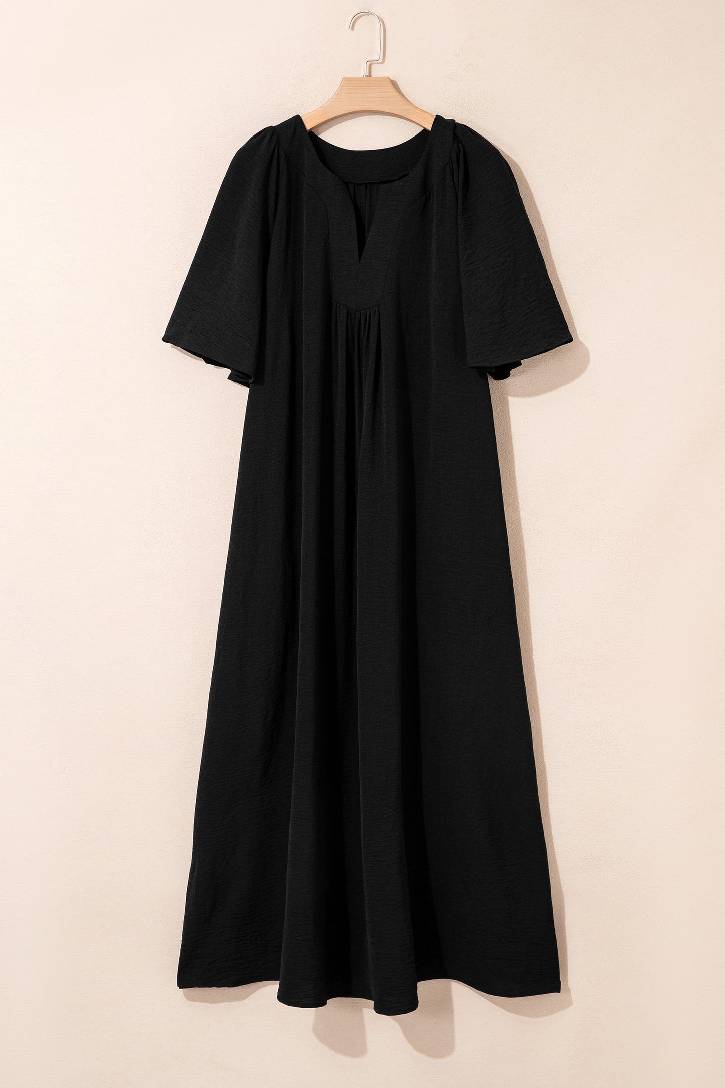Flowy black maxi dress