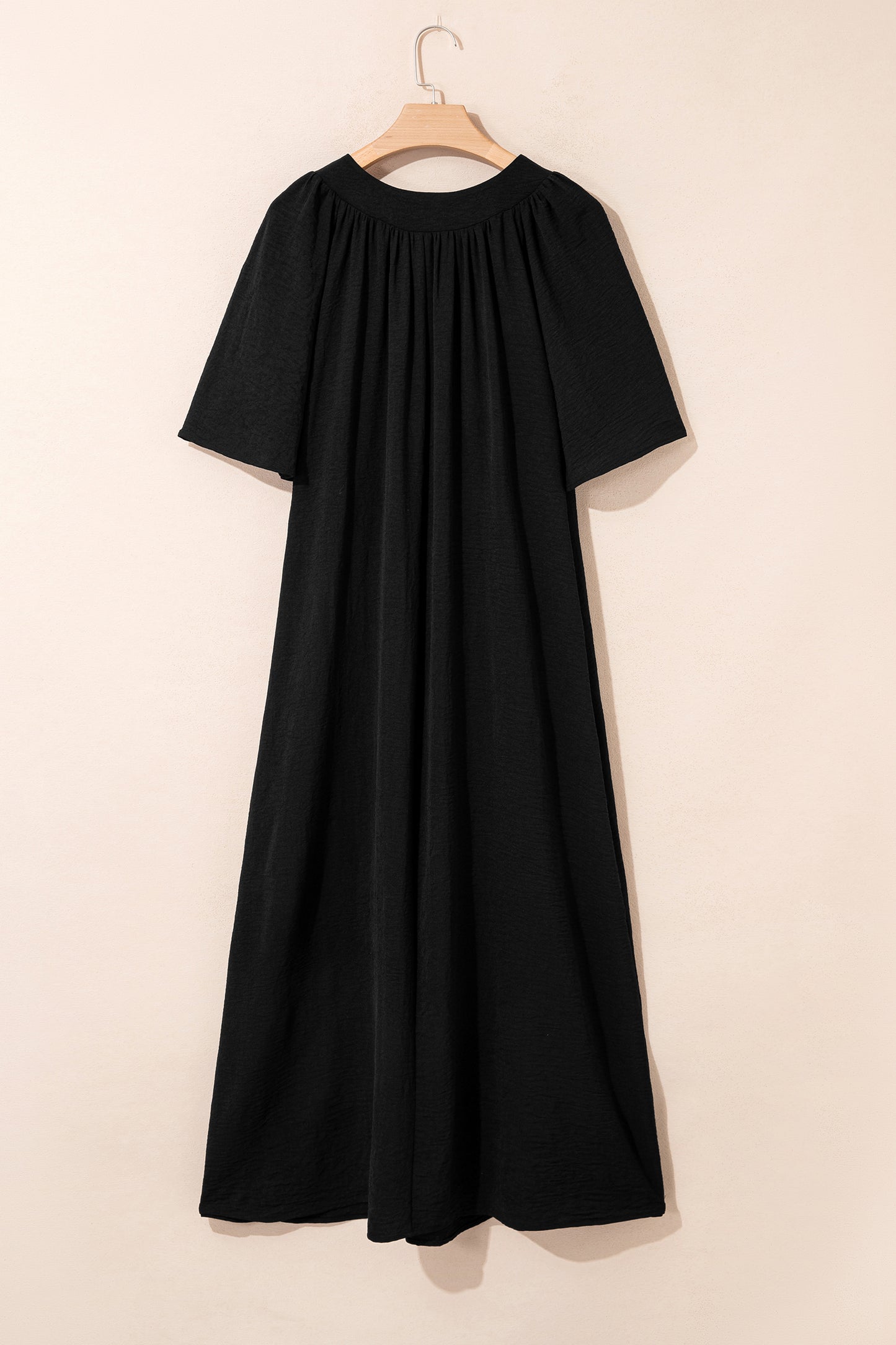 Flowy black maxi dress